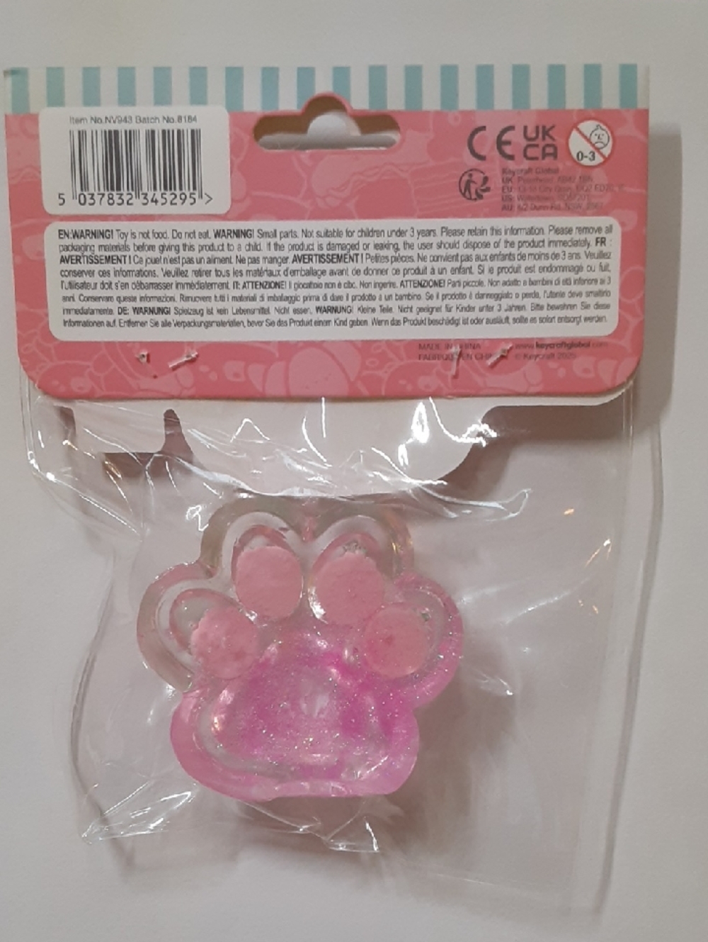 Pink Paw Squishy (Jelli Squishi) - Picture 2 of 9
